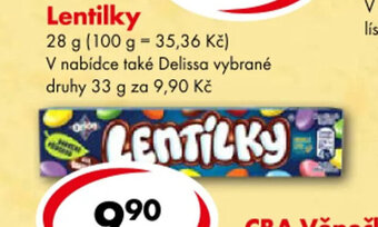CBA Lentilky nabídka