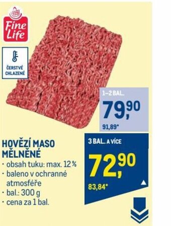 Makro HOVĚZÍ MASO MĚLNĚNÉ nabídka