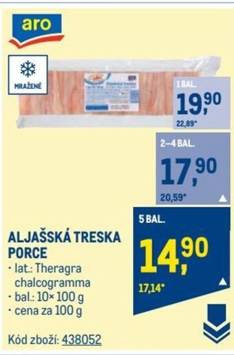 Makro ALJAŠSKÁ TRESKA PORCE nabídka