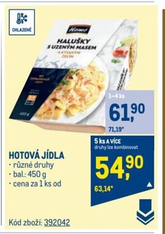 Makro HOTOVÁ JÍDLA nabídka