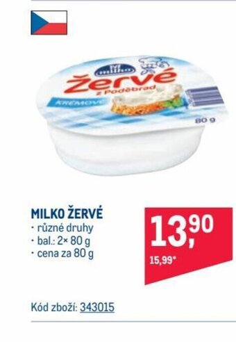 Makro MILKO ŽERVÉ nabídka