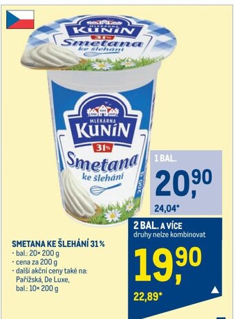 Makro SMETANA KE ŠLEHÁNÍ 31% nabídka