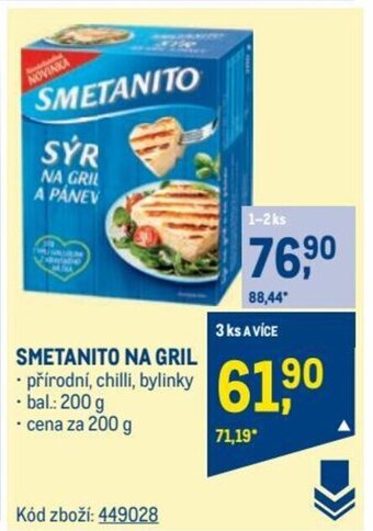 Makro SMETANITO NA GRIL nabídka