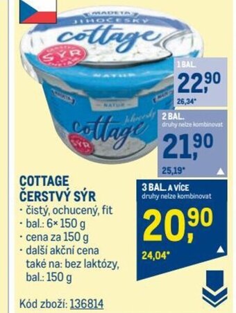 Makro COTTAGE ČERSTVÝ SÝR nabídka
