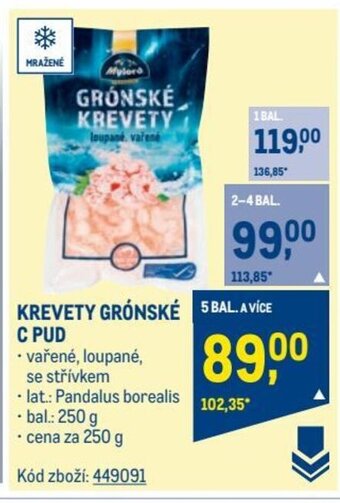 Makro KREVETY GRÓNSKÉ C PUD nabídka