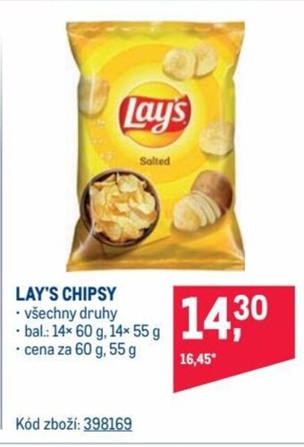 Makro LAY'S CHIPSY nabídka