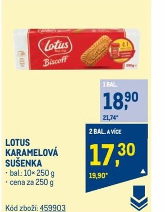 Makro LOTUS KARAMELOVÁ SUŠENKA nabídka