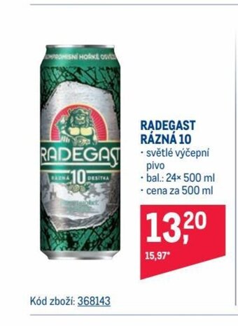 Makro RADEGAST RÁZNÁ 10 nabídka