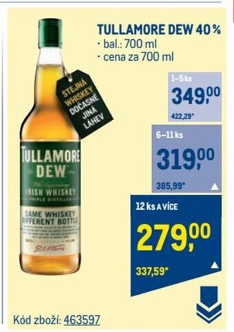 Makro TULLAMORE DEW 40% nabídka