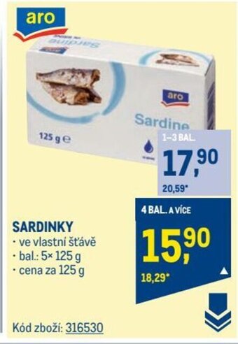 Makro SARDINKY nabídka