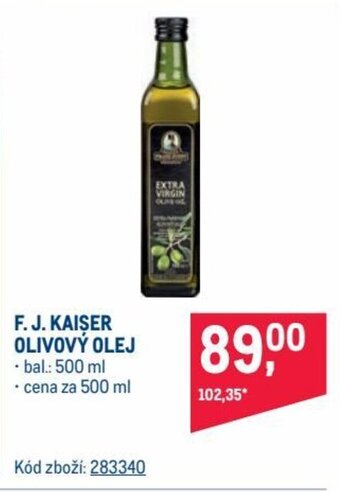 Makro F.J. KAISER OLIVOVÝ OLEJ nabídka