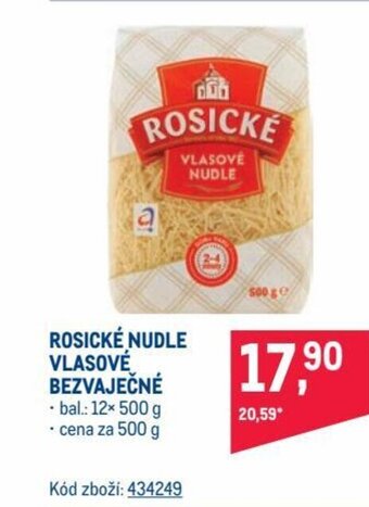 Makro ROSICKÉ NUDLE VLASOVÉ BEZVAJEČNÉ nabídka