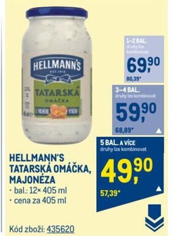 Makro HELLMANN'S TATARSKA OMÁČKA MAJONÉZA nabídka