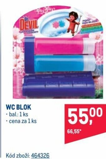 Makro WC BLOK nabídka