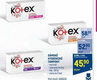 Makro DÁMSKÉ HYGIENICKÉ TAMPONY nabídka