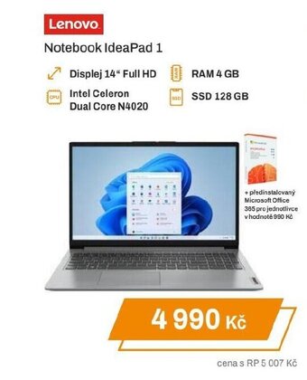 Expert Lenovo Notebook IdeaPad 1 nabídka