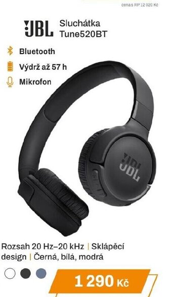 JBL Sluchátka Tune520BT