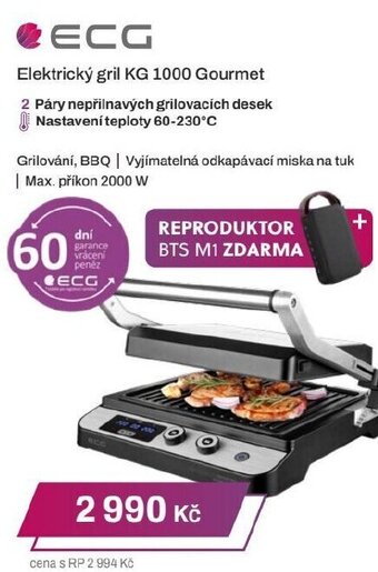 Expert Elektrický gril KG 1000 Gourmet nabídka
