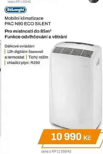 DeLonghi Mobilní klimatizace PAC N90 ECO SILENT