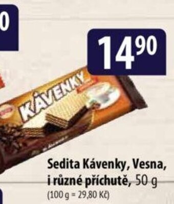 Bala Sedita Kávenky, Vesna, i různé příchutě, nabídka