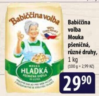 Bala Babiččina volba Mouka pšeničná, různé druhy nabídka