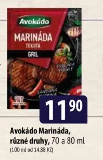 Bala Avokádo Marináda, různé druhy nabídka