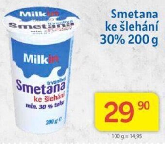 Kubík potraviny Smetana ke šlehání 30% 200 g nabídka