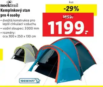 Lidl Rocktrail Kempinkový stan pro 4 osoby nabídka
