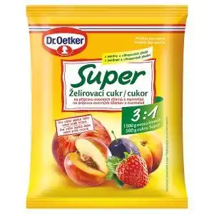 Lidl Dr. oetker super želírovací cukr 3:1 na přípravu ovocných džemů a marmelád 500g nabídka