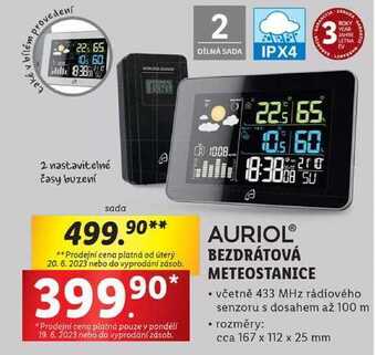 Lidl Bezdrátová meteostanice nabídka