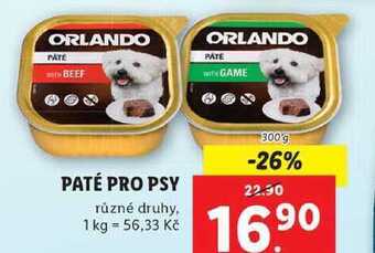 Lidl Paté pro psy, 300 g nabídka
