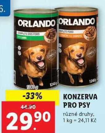 Lidl Konzerva pro psy, 1240 g nabídka