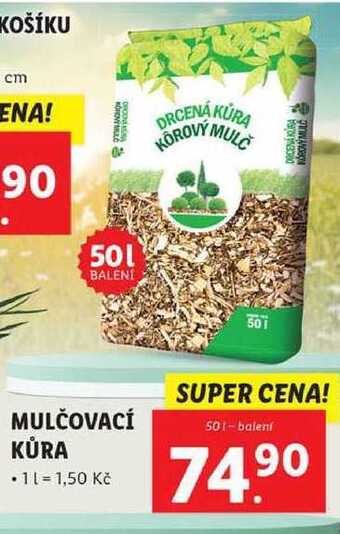 Lidl Mulčovací kůra, 50 l nabídka