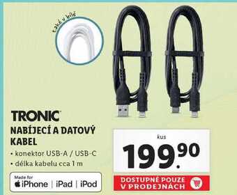 Lidl Nabíjecí a datový kabel nabídka