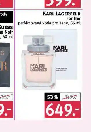 Rossmann Karl lagerfeld parfémová voda nabídka