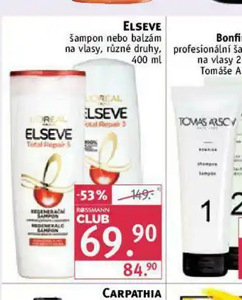 Rossmann Elseve šampon, balzám nabídka