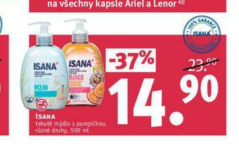 Rossmann Isana tekuté mýdlo nabídka