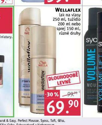 Rossmann Wellaflex lak na vlasy, tužidlo nabídka