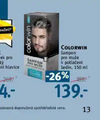 Rossmann Colorwin šampon pro muže nabídka