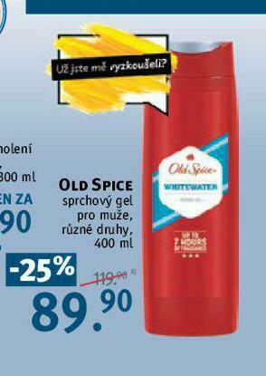 Rossmann Old spice sprchový gel nabídka