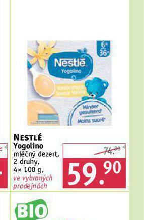 Rossmann Nestlé yogolino mléčný dezert nabídka