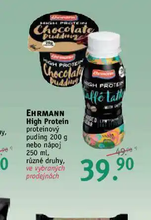 Rossmann Ehrmann high protein proteinový nápoj nabídka