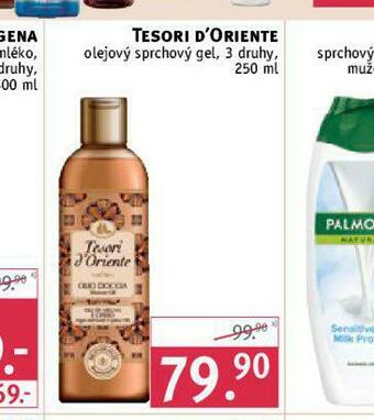 Rossmann Tesori d´oriente olejový sprchový gel nabídka