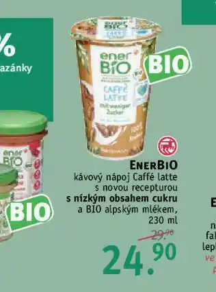 Rossmann Enerbio kávový nápoj caffé latté nabídka