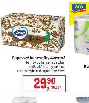 Makro Zewa apírové kapesníky nabídka