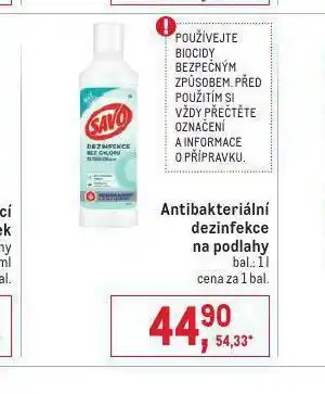 Makro Savo antibakteriální dezinfekce na podlahy nabídka