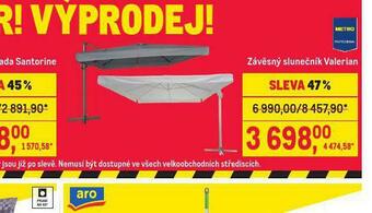 Makro Závěsný slunečník valerian nabídka