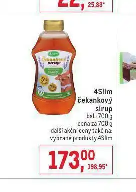 Makro 4slim čakankový sirup nabídka