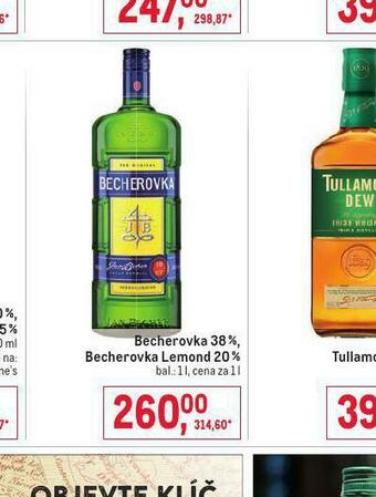 Makro Becherovka, becherovka lemond nabídka