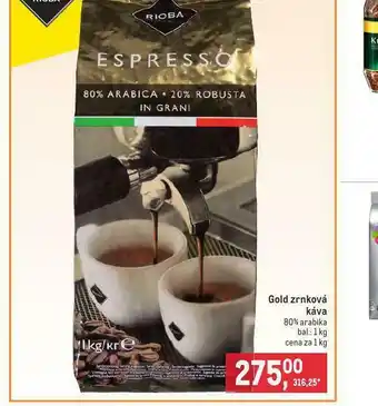 Makro Gold zrnková káva nabídka